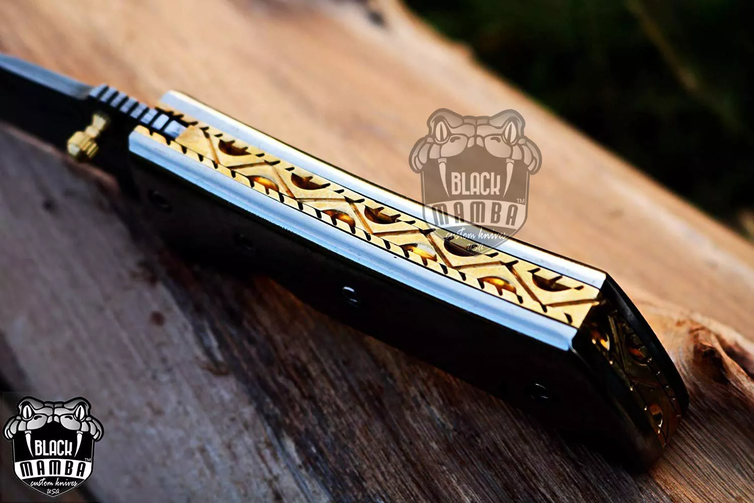 Altus Titanium – Damascus Folding Pocket Knife, 7″ Overall - view 8