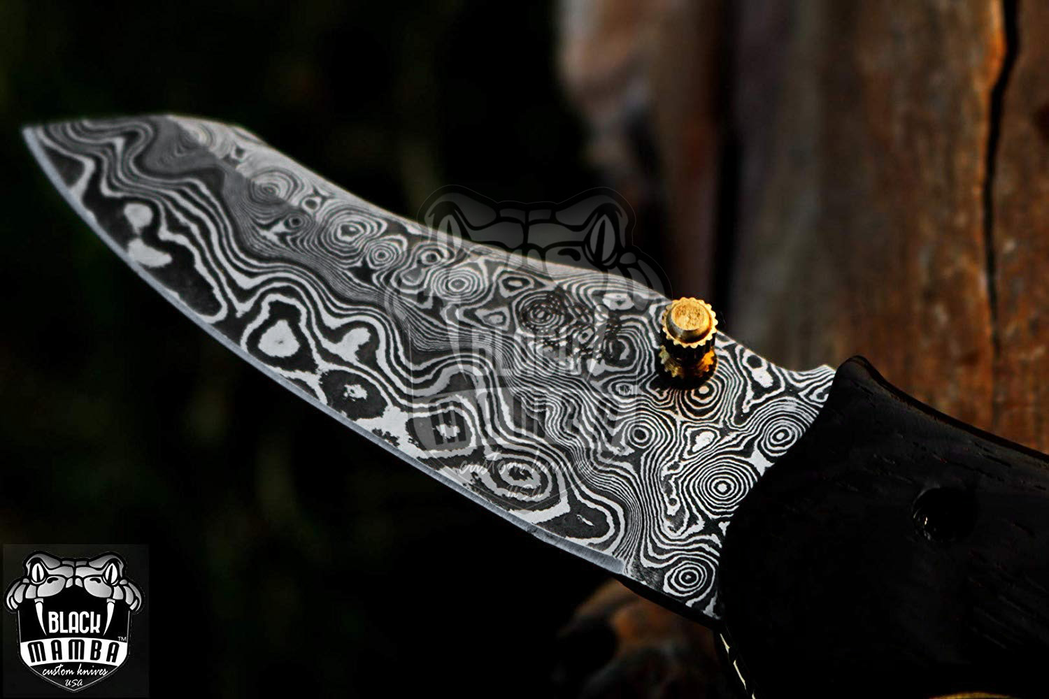 Bmk-159 octopus Damascus Steel Karambit Knife Black Mamba knives