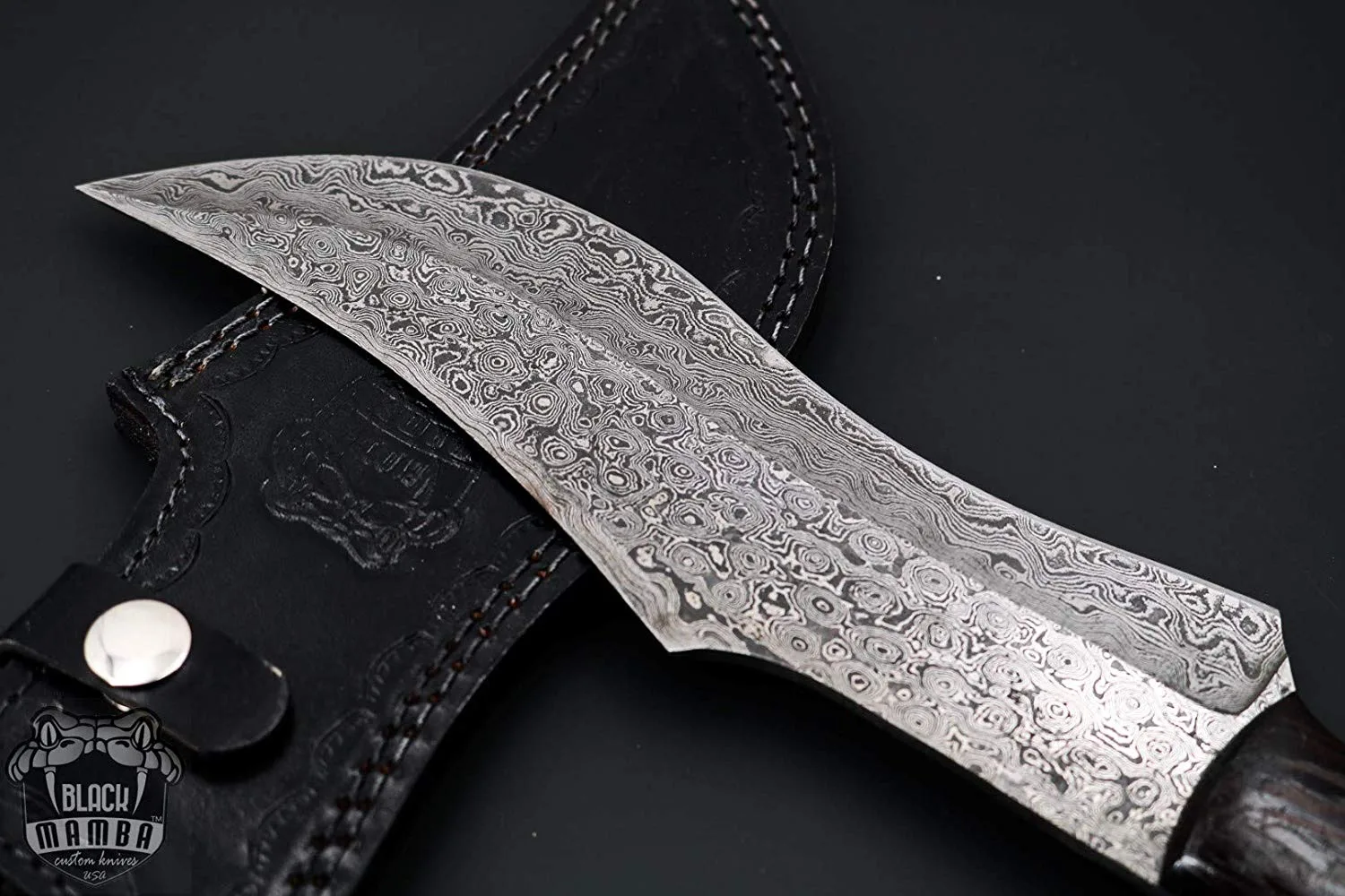 King Cobra - Damascus Bowie Knife, 9″ Overall - view 4