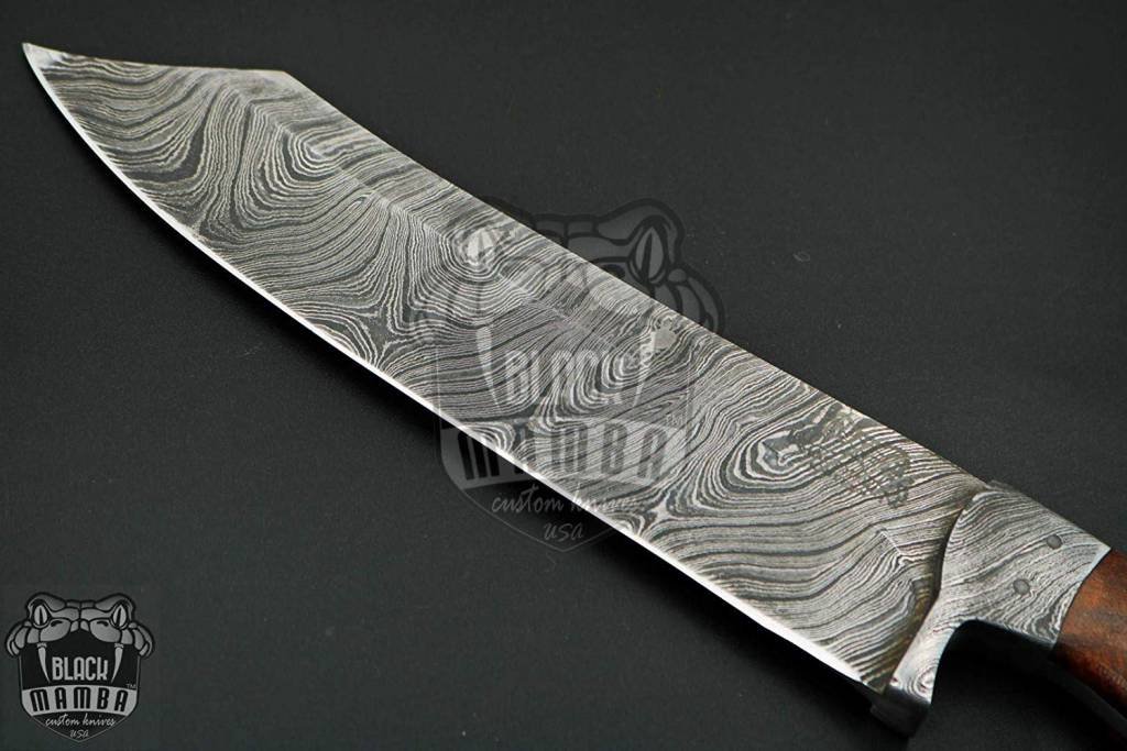 BMK-152 Yukio Chef Knife 13 Inches Long 7.5 Inches Blade 11.6 Ounce Razor Sharp Hand Made Damascus Chef Knives Kitchen Knife Black Mamba Hand Made World Class Knives - Image 5