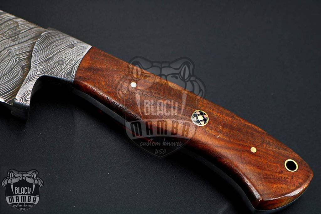 BMK-152 Yukio Chef Knife 13 Inches Long 7.5 Inches Blade 11.6 Ounce Razor Sharp Hand Made Damascus Chef Knives Kitchen Knife Black Mamba Hand Made World Class Knives - Image 6