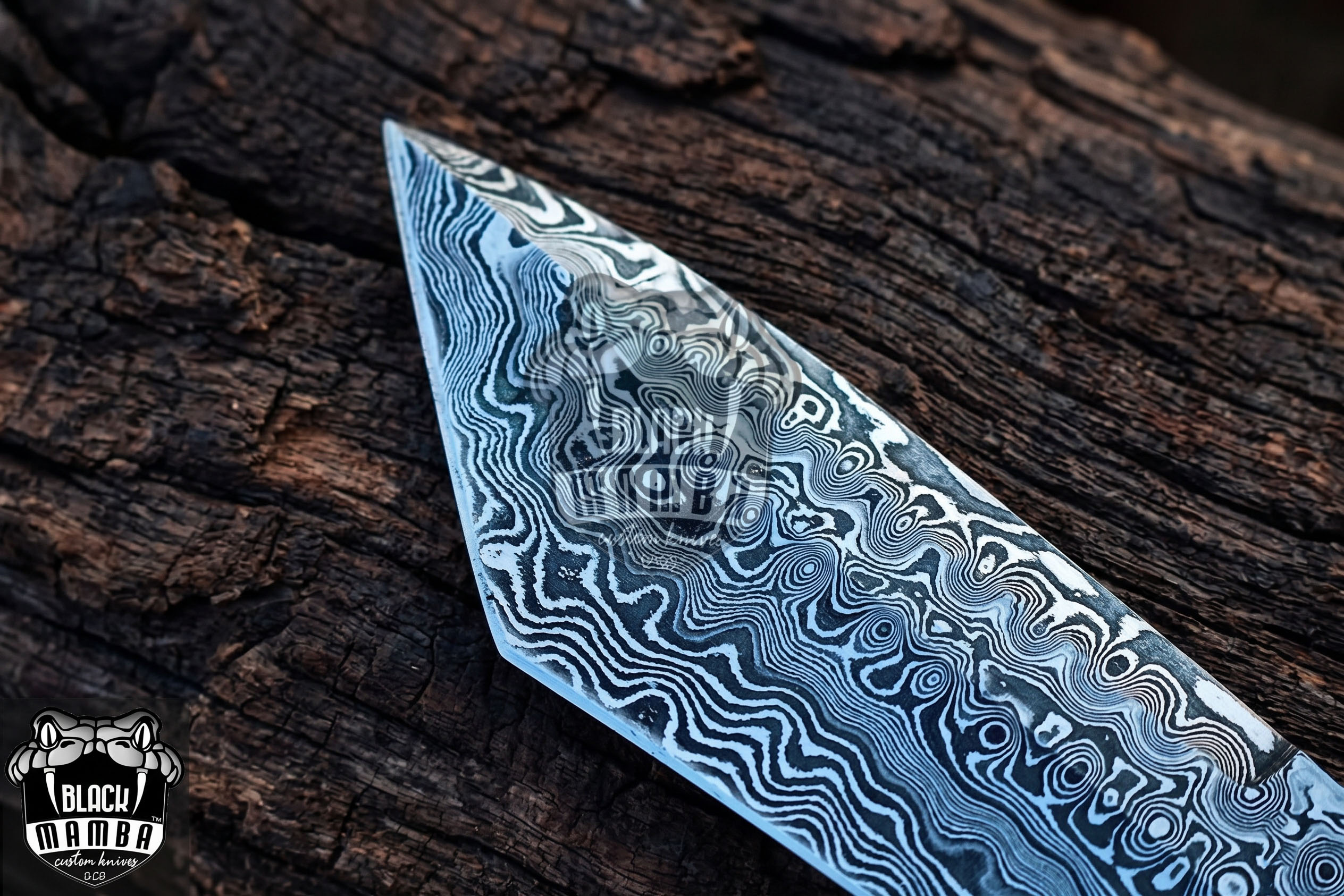 Aokigahara Tanto – Damascus Hunting Knife, 12″ Overall – view 2