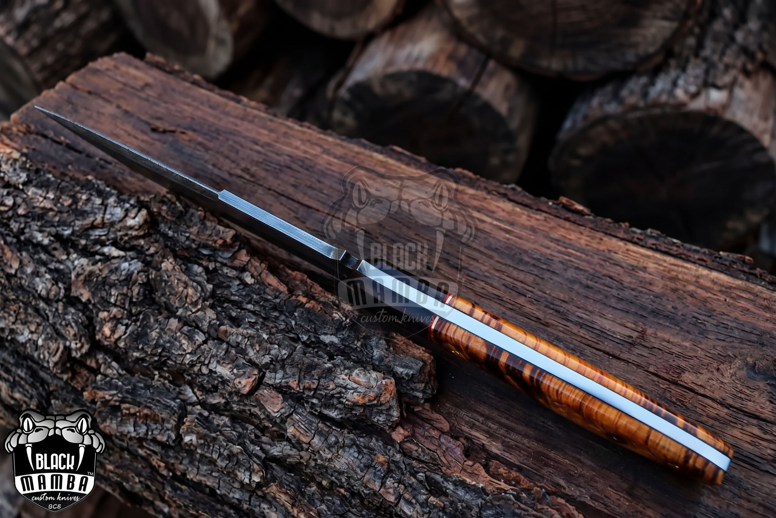 Aokigahara Tanto – Damascus Hunting Knife, 12″ Overall – view 3