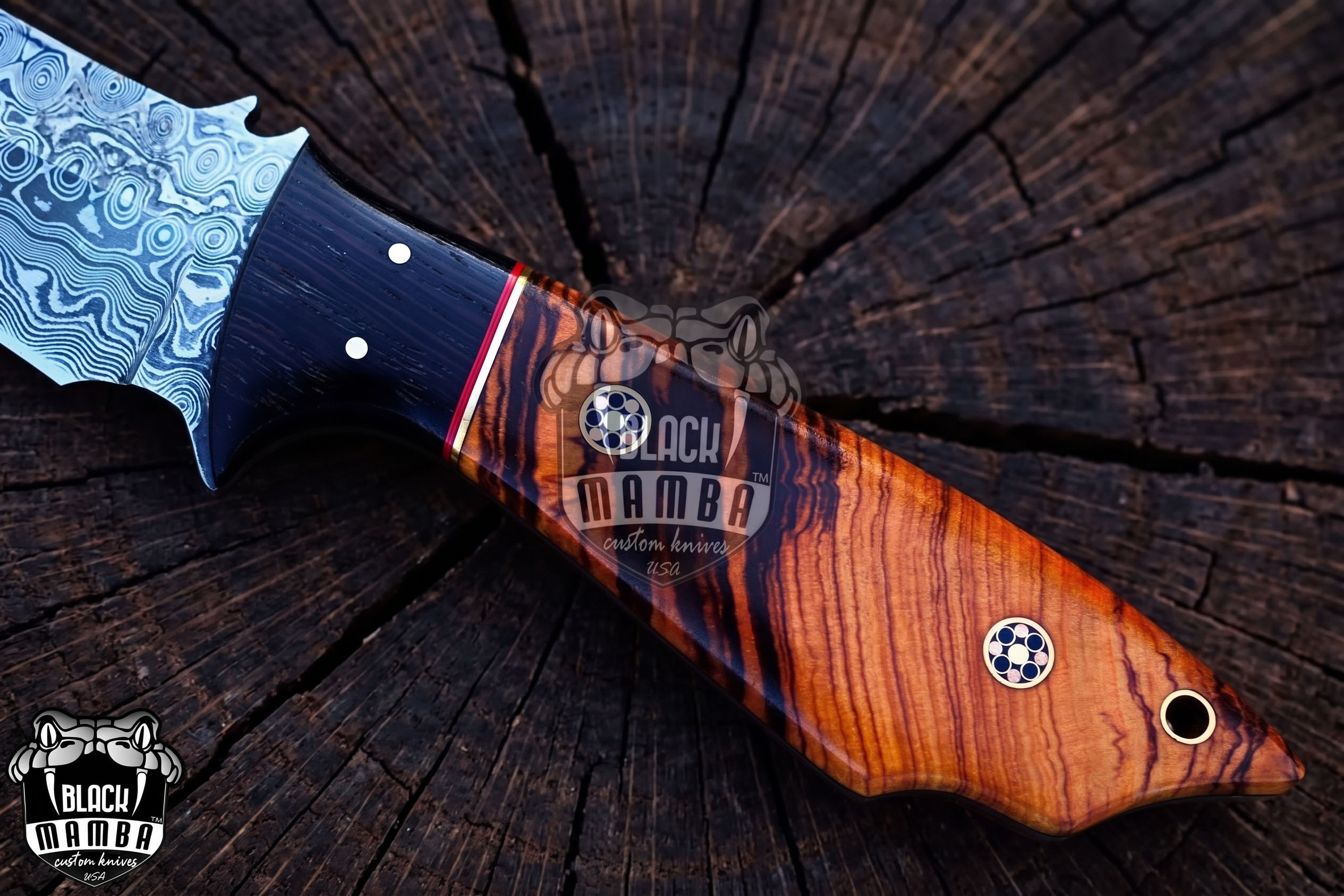 Aokigahara Tanto – Damascus Hunting Knife, 12″ Overall – view 6
