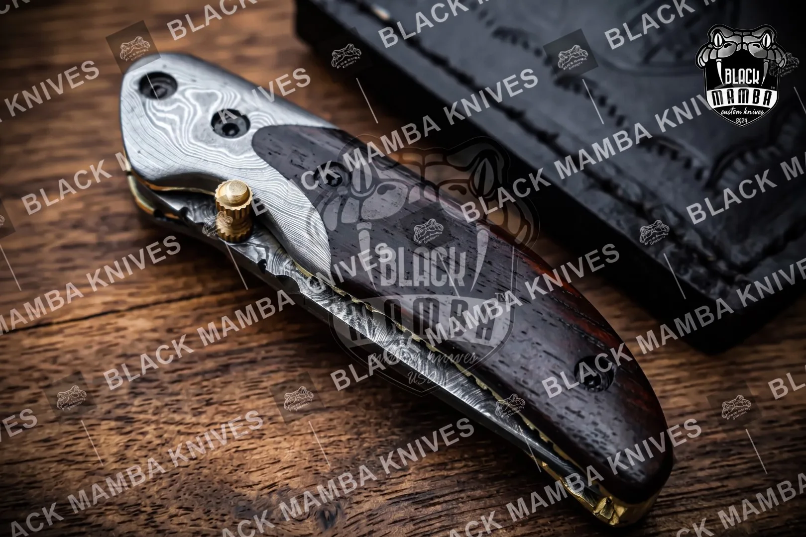 Fallen - Damascus Folding Pocket Knife, 6″ Overall - view 4