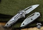 BMK-119 Megatron 3 Inches Blade Full Damascus Pocket Knife Handmade Damascus Hunting Knives