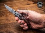 Fallen – Damascus Folding Pocket Knife, 6" Overall