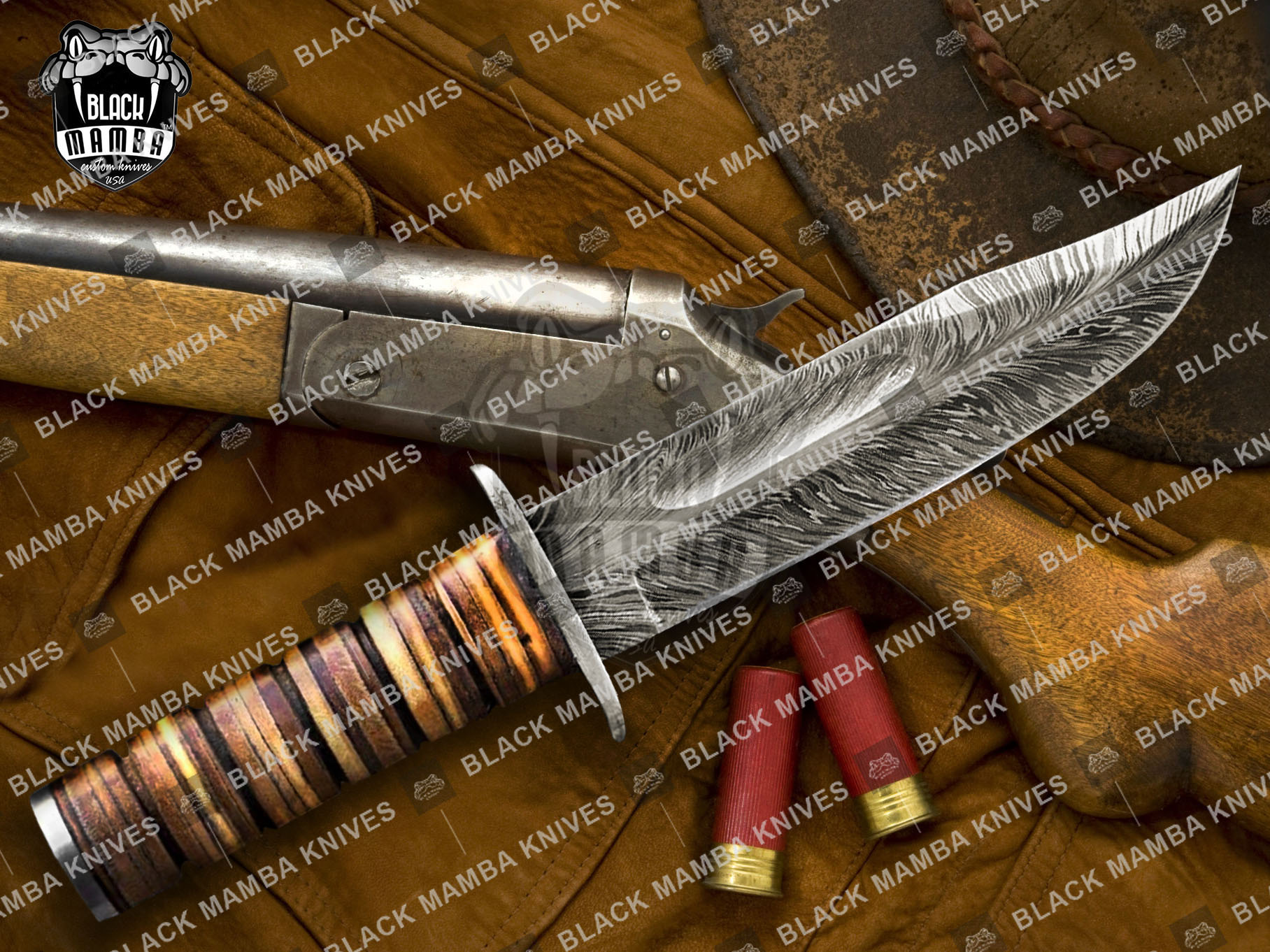 Fixed Blade Durable HIGH Quality Limited HANDFORGED Damascus Hunting Knives 