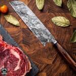 Brown Trout Chef – Damascus Chef Knife, 13.5" Overall