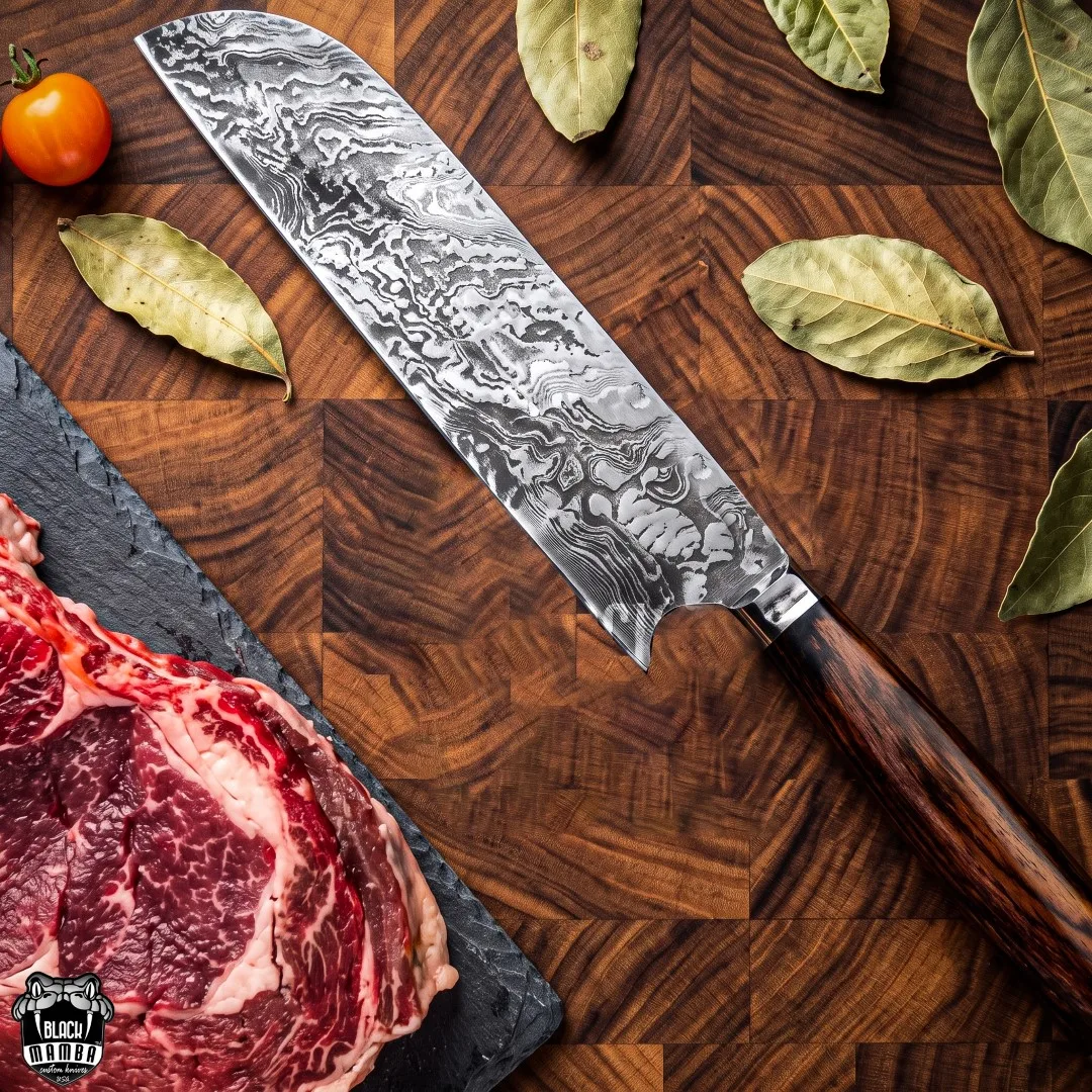 Brown Trout – Damascus Chef Knife, 13.5″ Overall