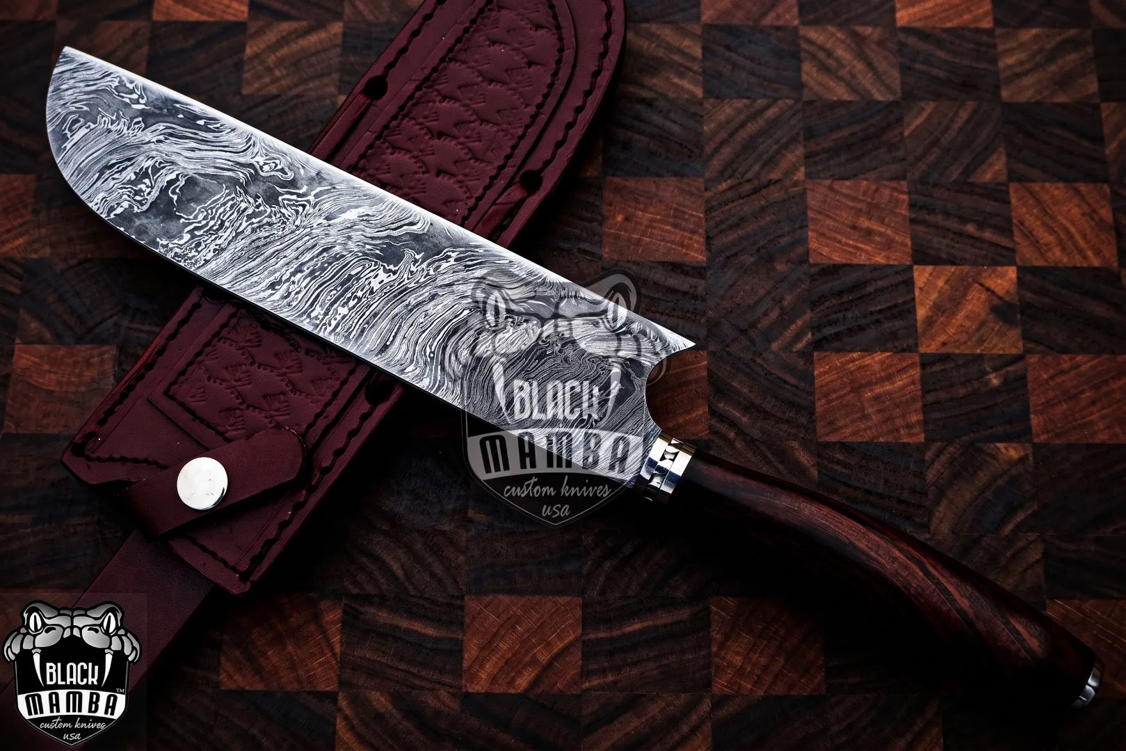 Brown Trout – Damascus Chef Knife, 13.5″ Overall - view 5
