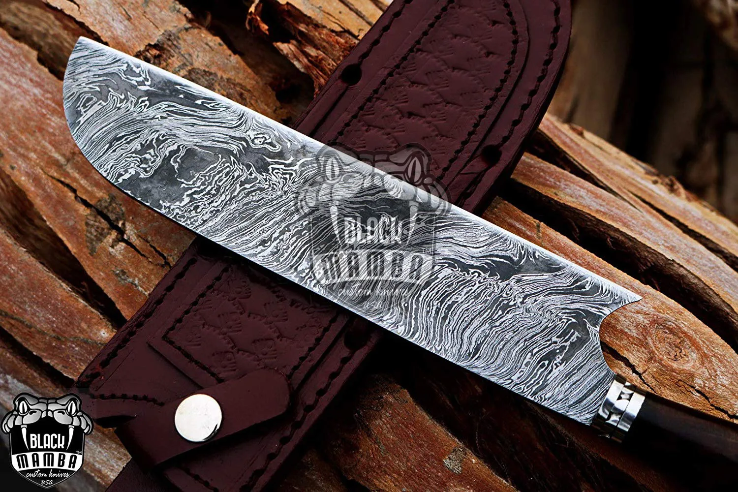 Brown Trout – Damascus Chef Knife, 13.5″ Overall - view 2