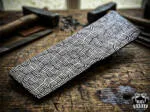 Mosaic Pattern Billet Bar - Damascus Hunting Knife, 12″ Overall