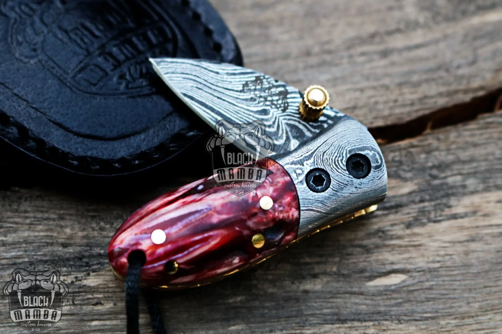 Classic Tsetse Fly - Damascus Neck Knife, 3″ Overall - view 9