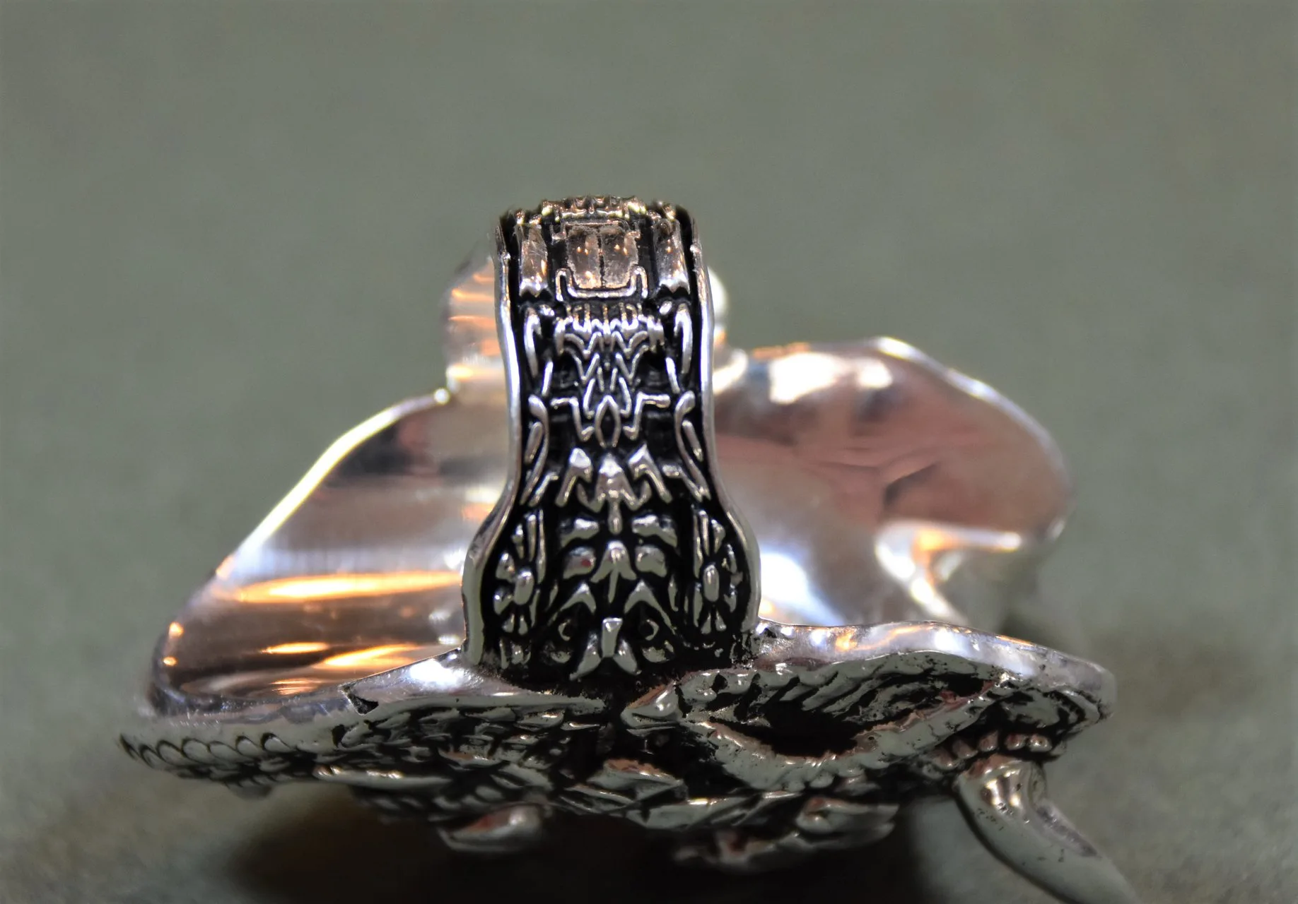 Akuma – Handmade Damascus Steel Men’s Ring - view 7