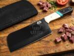Bmk-704 Panda Cleaver Knife 12 Inches Long 7 Inches Blade 16.5 Ounce 440c stainless steel Black Coated Chef Cleaver Knife Hand Made Black Mamba Knives USA Made