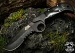 Hognose Snake - Damascus Hunting Knife, 12″ Overall
