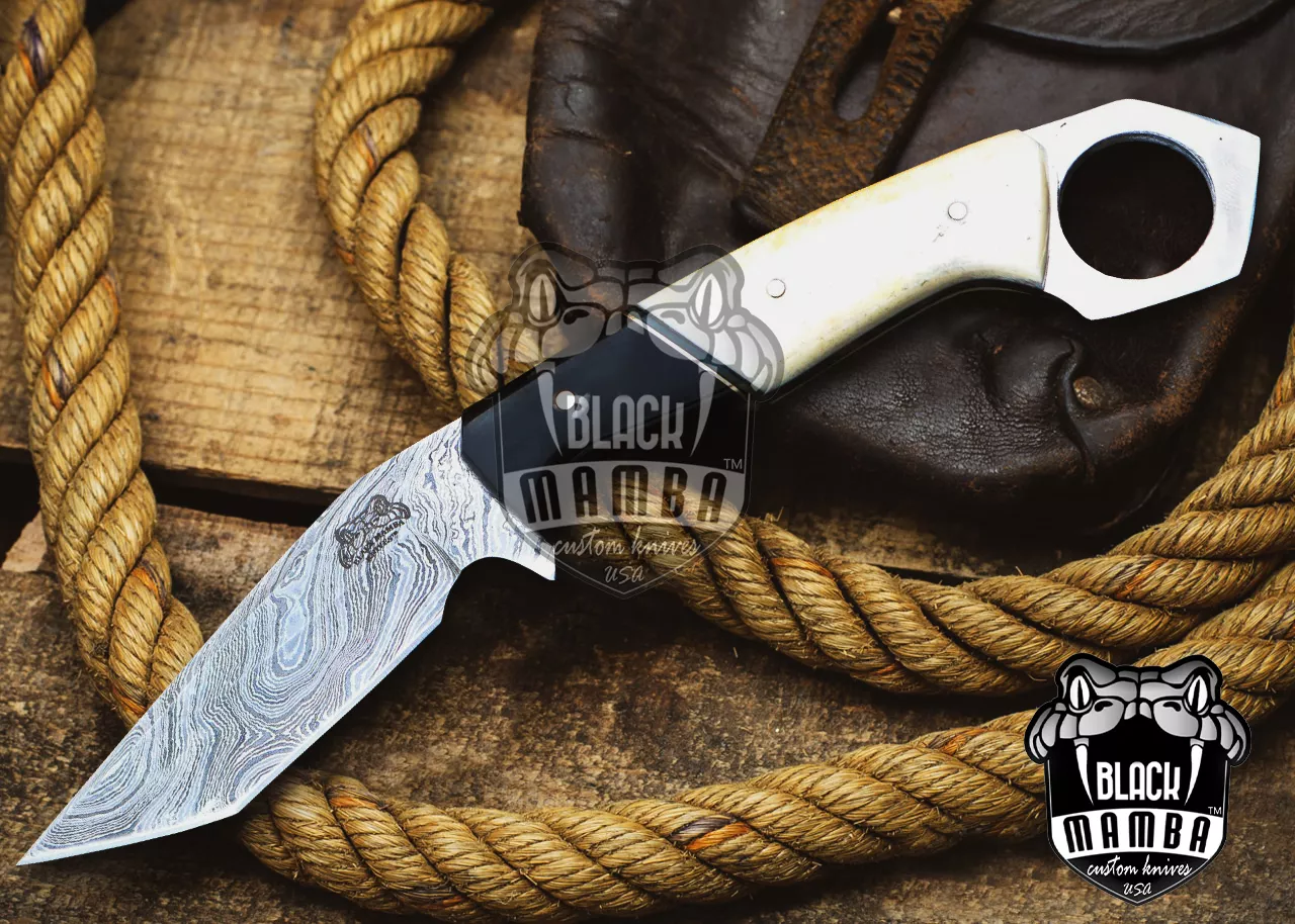 Octopus – Damascus Karambit, 8.7″ Overall