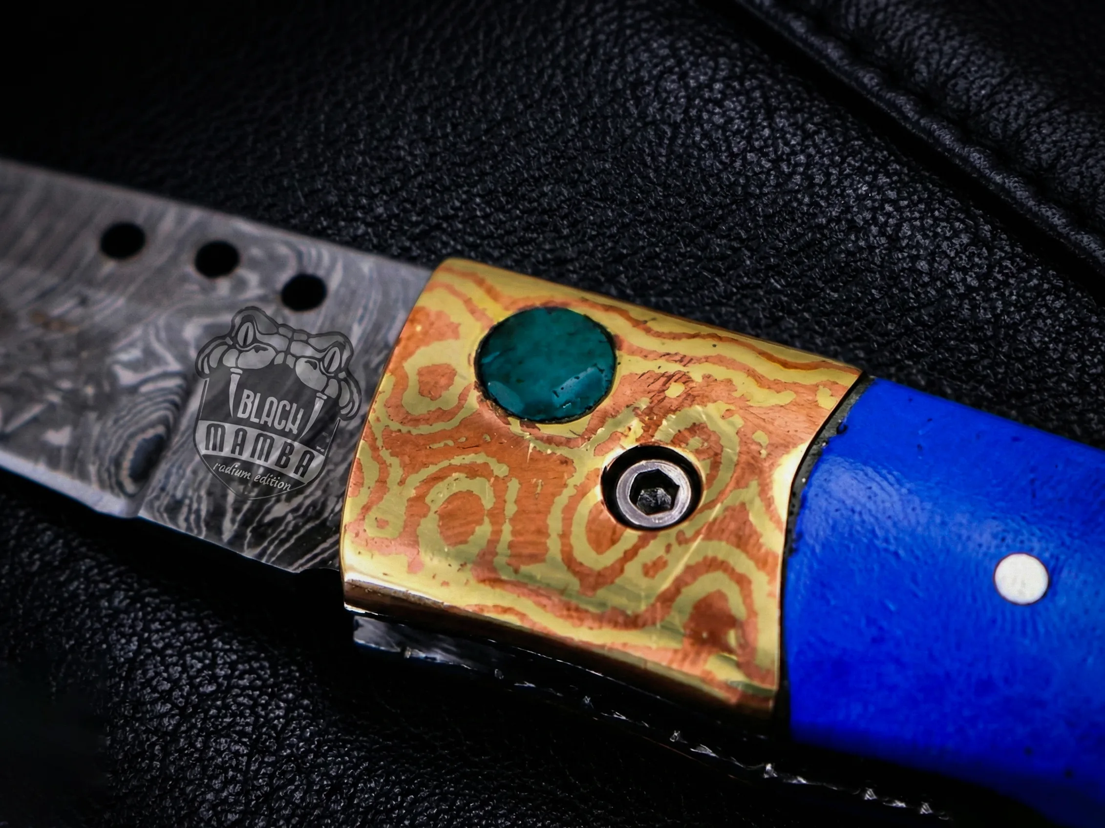 Poseidon - Damascus Folding Pocket Knife - view 4