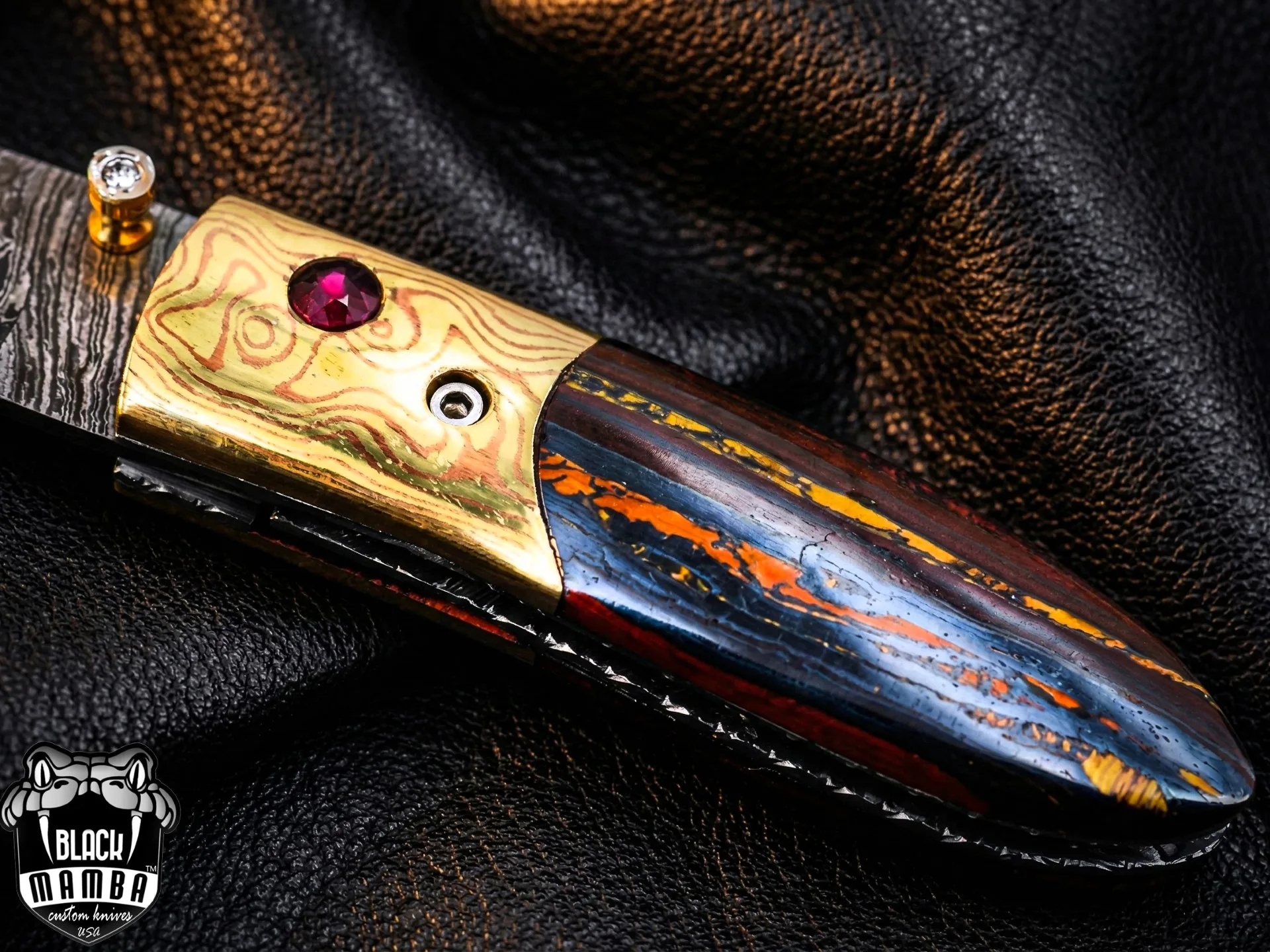 Ares - Damascus Folding Pocket Knife - view 7