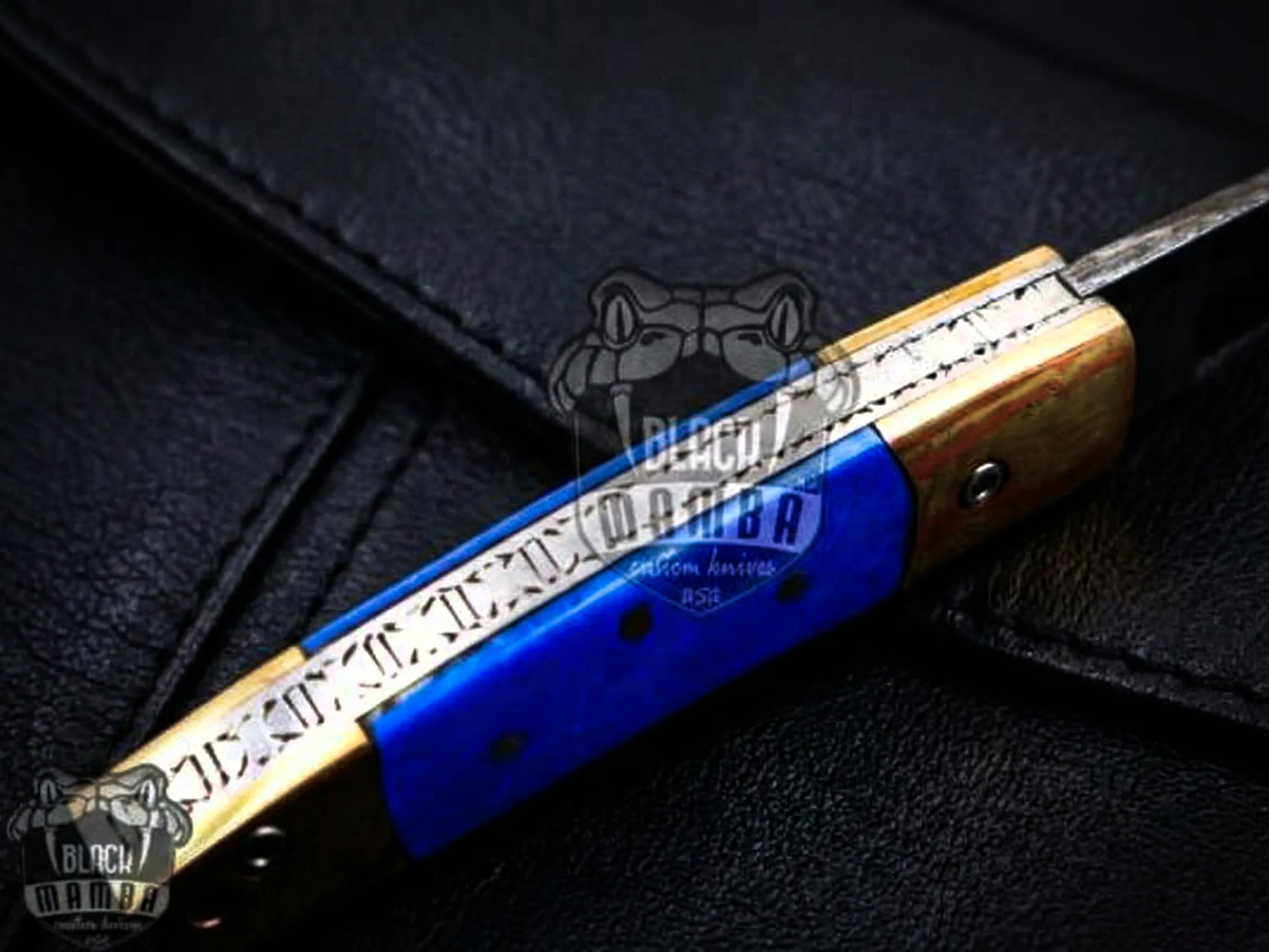 Poseidon - Damascus Folding Pocket Knife - view 6