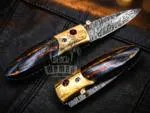 Ares - Damascus Folding Pocket Knife