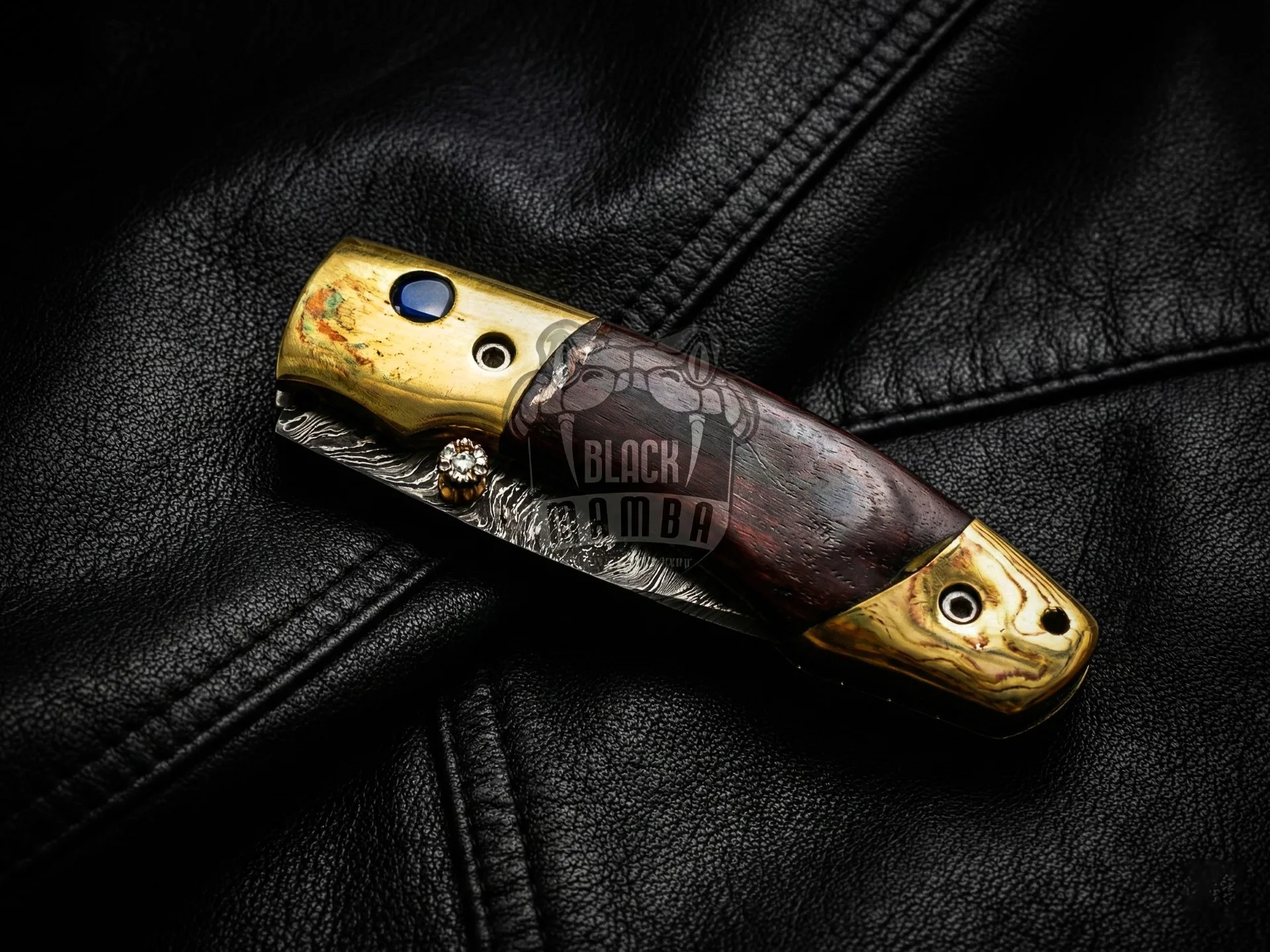 Hestia - Damascus Folding Pocket Knife, 7.5″ Overall - view 5