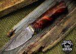 Bmk-172 Cottonmouth Knife Long 9.2 Blade 7 Ounce Damascus Steel Aero Blade Hunting Fixed Blade Knife Black mamba Hand Made World Class knives USA Made