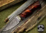 Cottonmouth - Damascus Skinning Knife, 9.2″ Overall