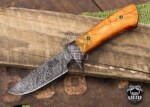Bmk-171 Burmese pythons Damascus Hunting Fixed Blade Knife