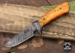 Burmese Pythons - Damascus Hunting Knife