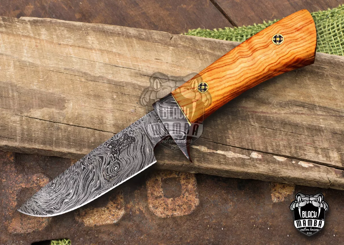 Burmese Pythons - Damascus Hunting Knife