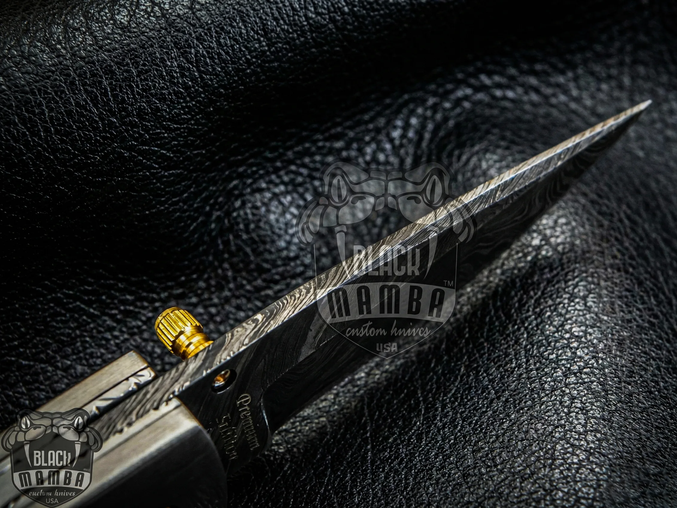 Ananke - Damascus Folding Pocket Knife - view 9