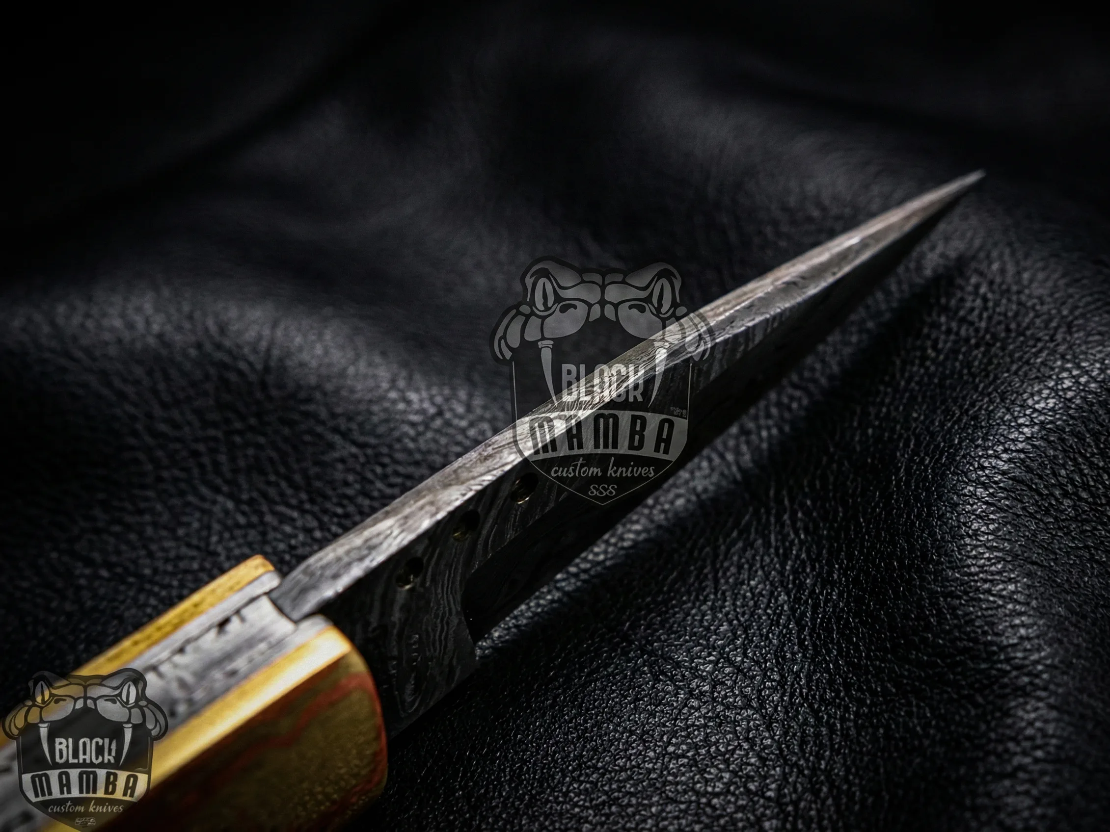 Poseidon - Damascus Folding Pocket Knife - view 10