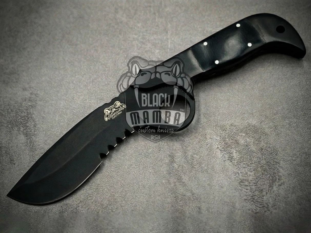 Hognose Snake - Damascus Hunting Knife, 12″ Overall - view 5