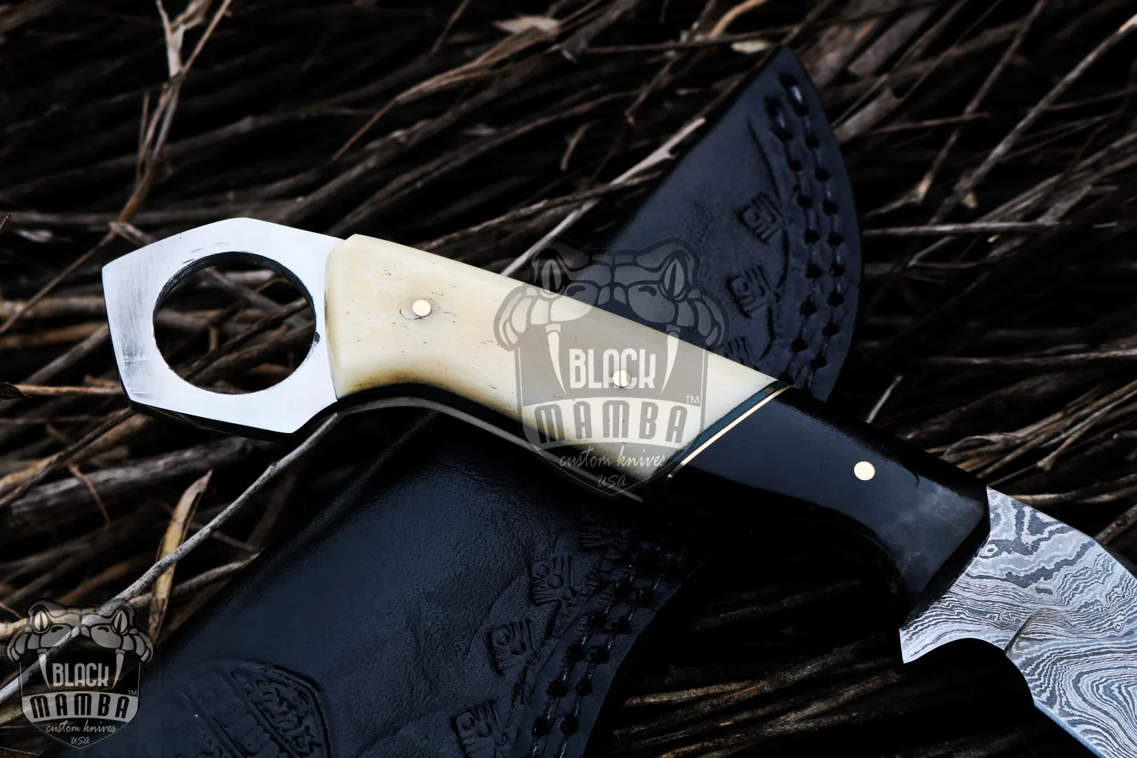 Octopus – Damascus Karambit, 8.7″ Overall - view 6