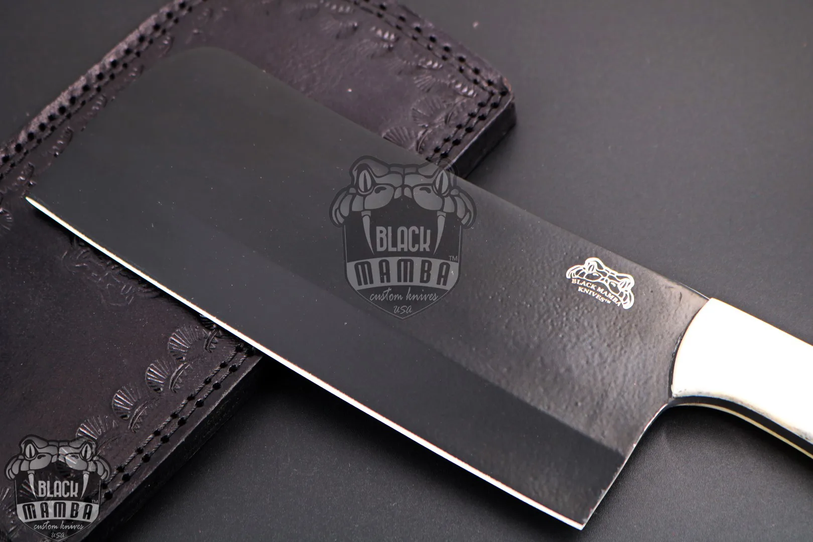 Qinling Panda - 440C Steel Cleaver, 12″ Overall - view 2
