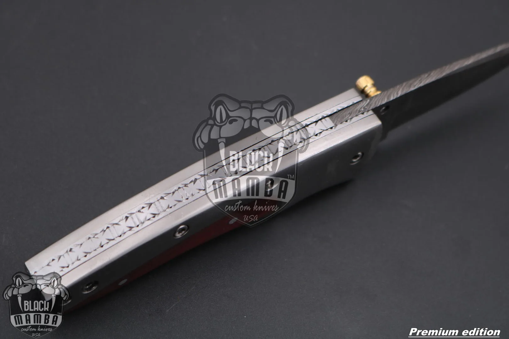 Hephaestus - Damascus Folding Pocket Knife, 7.5″ Overall - view 7