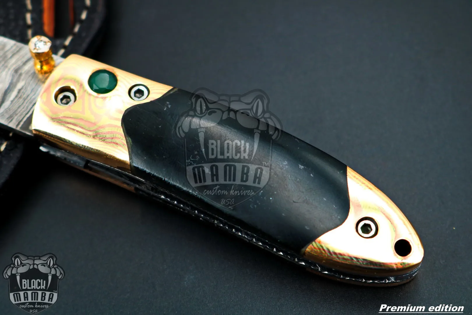 Mnemosyne - Damascus Folding Pocket Knife - view 6