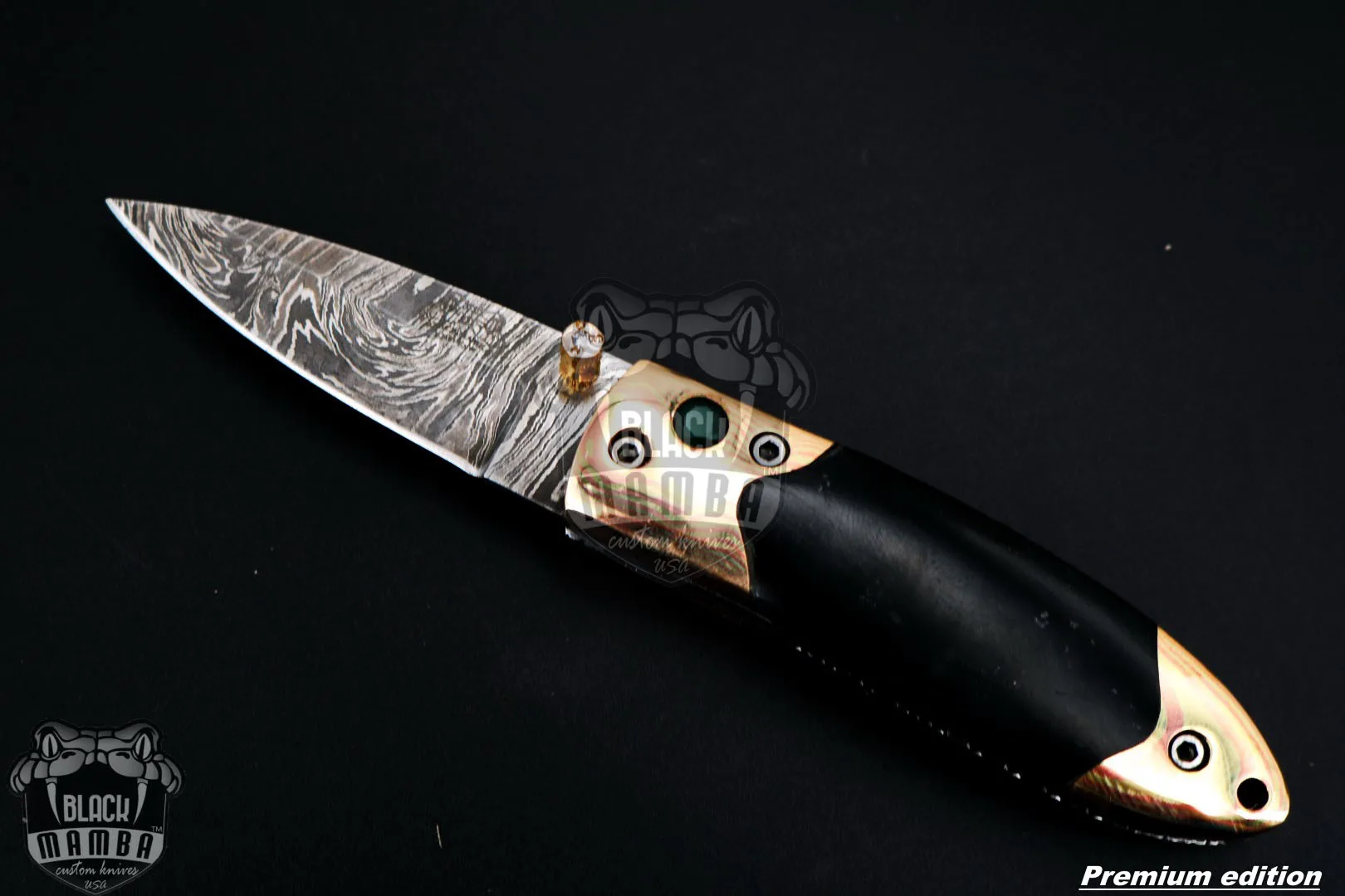 Mnemosyne - Damascus Folding Pocket Knife - view 10