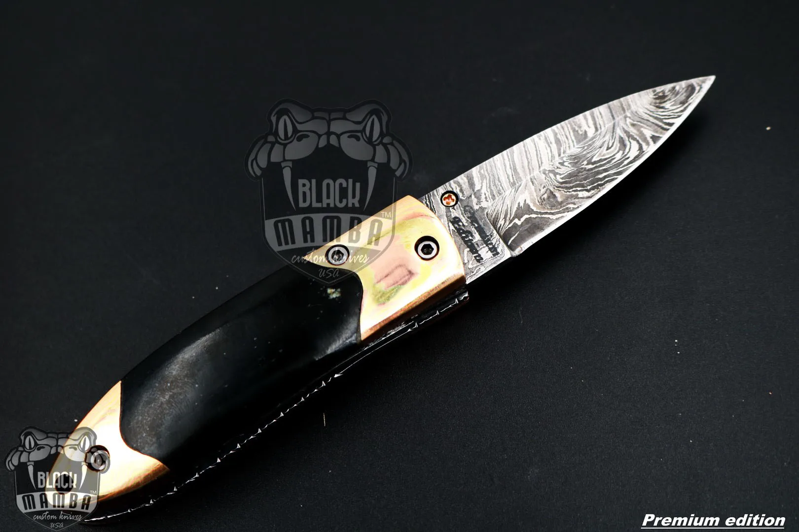 Mnemosyne - Damascus Folding Pocket Knife - view 11