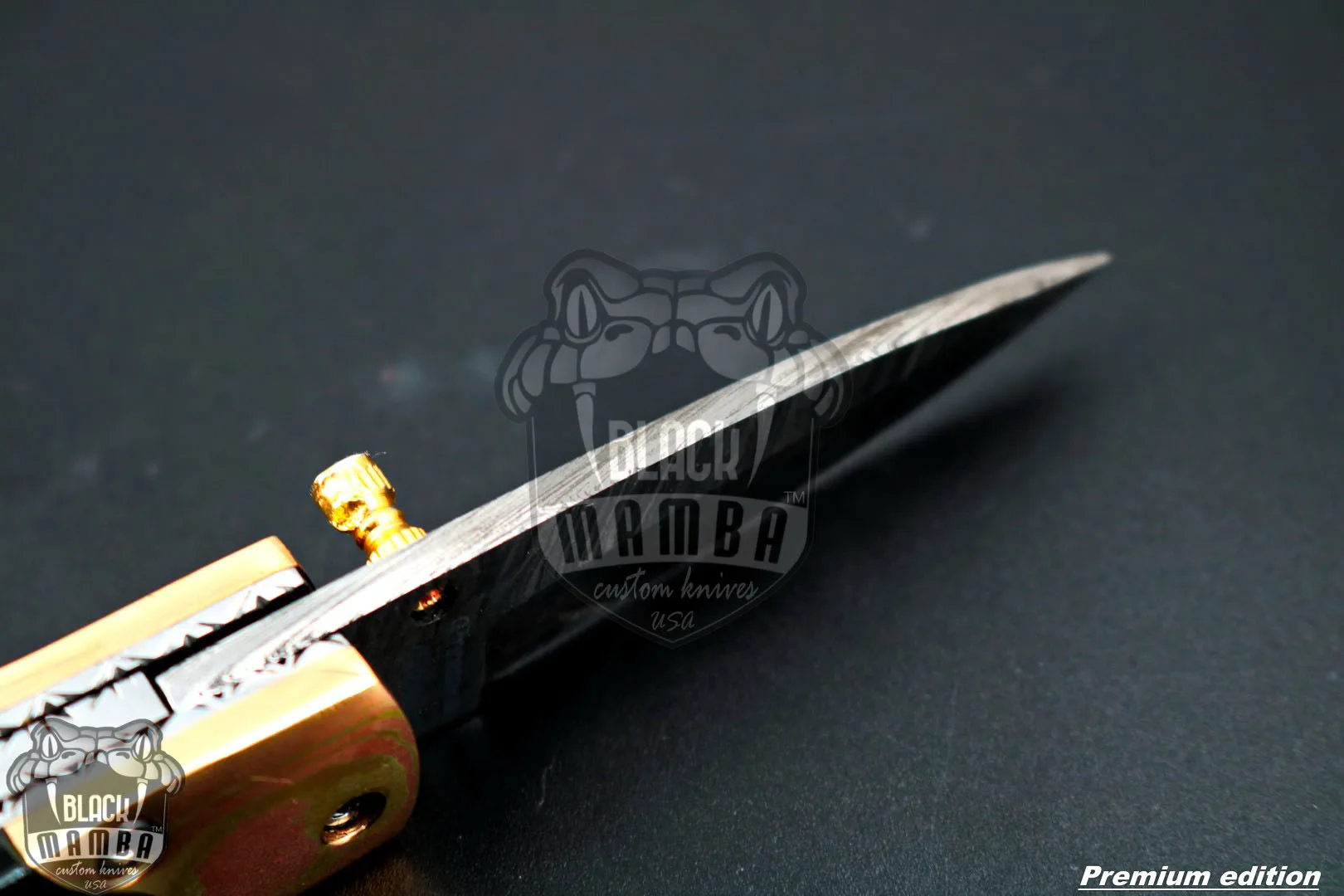 Mnemosyne - Damascus Folding Pocket Knife - view 14