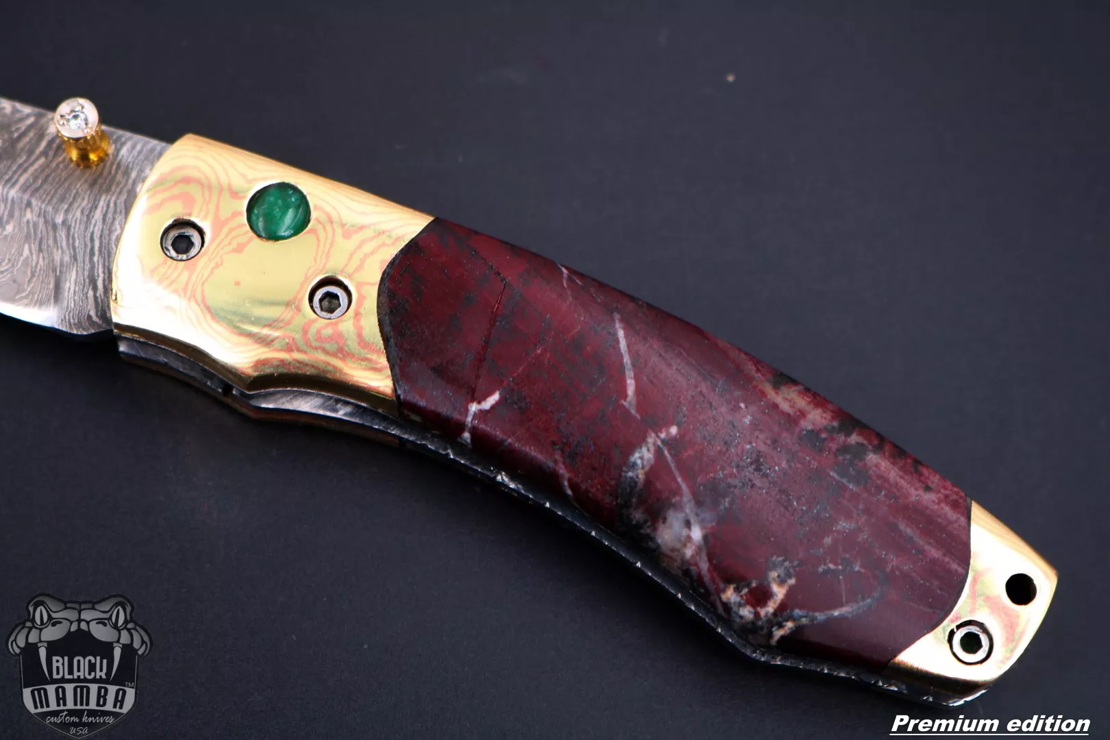 Heracles - Damascus Folding Pocket Knife, 7″ Overall, Wood Handle - view 5