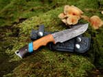 Bmk-163 Slatra Damascus Gut Hook Knife 8.7 Inches Long 4.6 Inches Blade 5.6 Ounce Damascus Hunting Fixed Blade Knife Damascus Hand Made World Class Knives USA Made