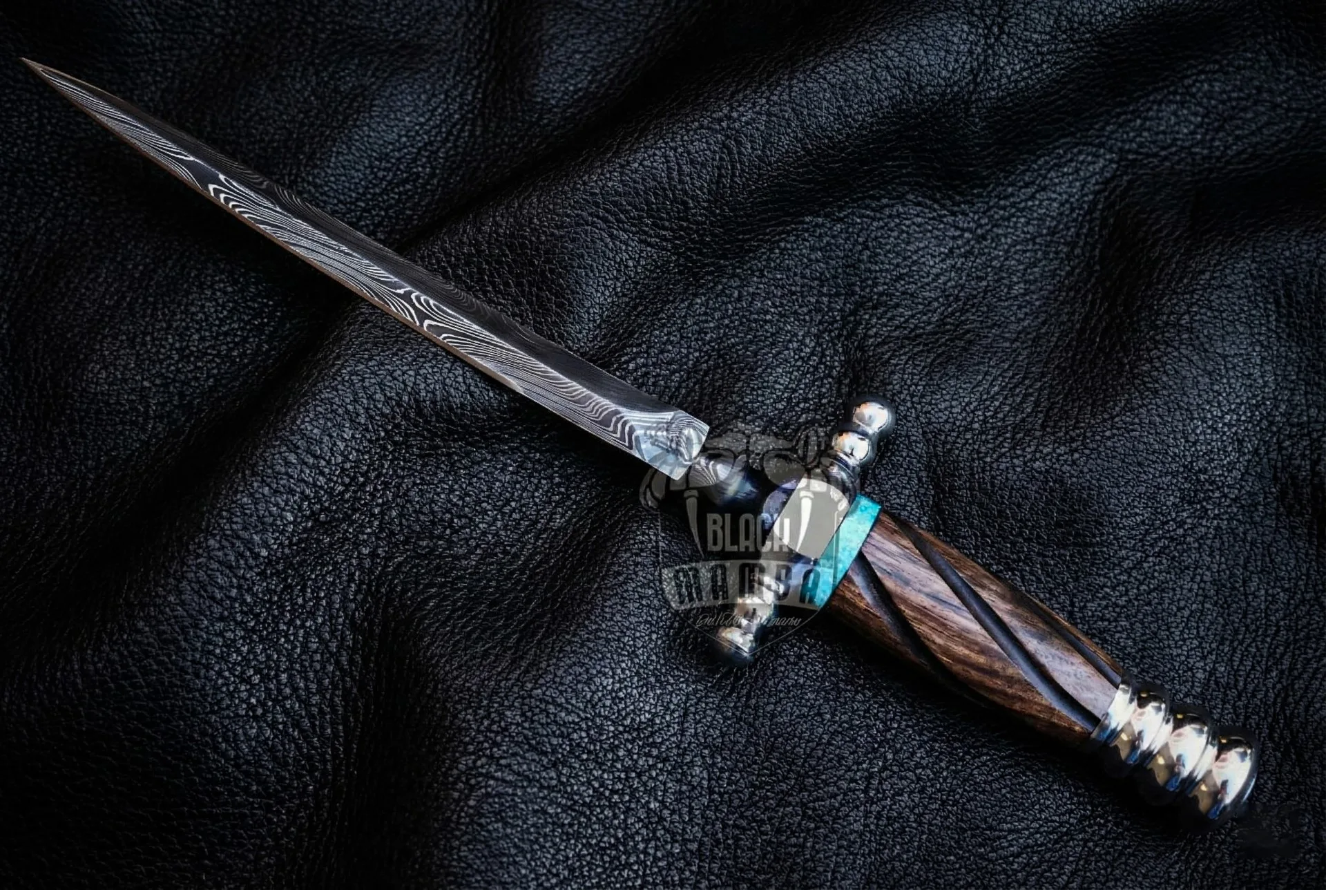 Slimline Stiletto – Damascus Dagger, 15″ Overall | BMK-639 - view 6