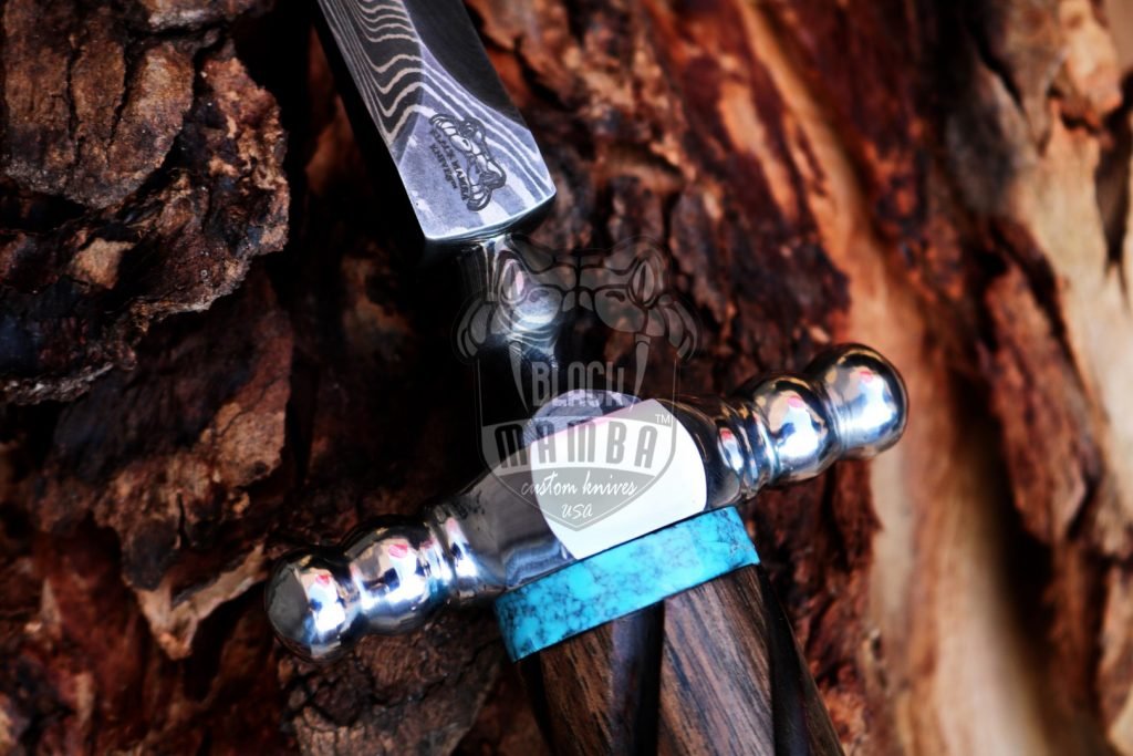 Bmk-639 Damascus Stiletto Knife 15 Inches long Damascus Steel dagger blade Black mamba knives USA Made - Image 4