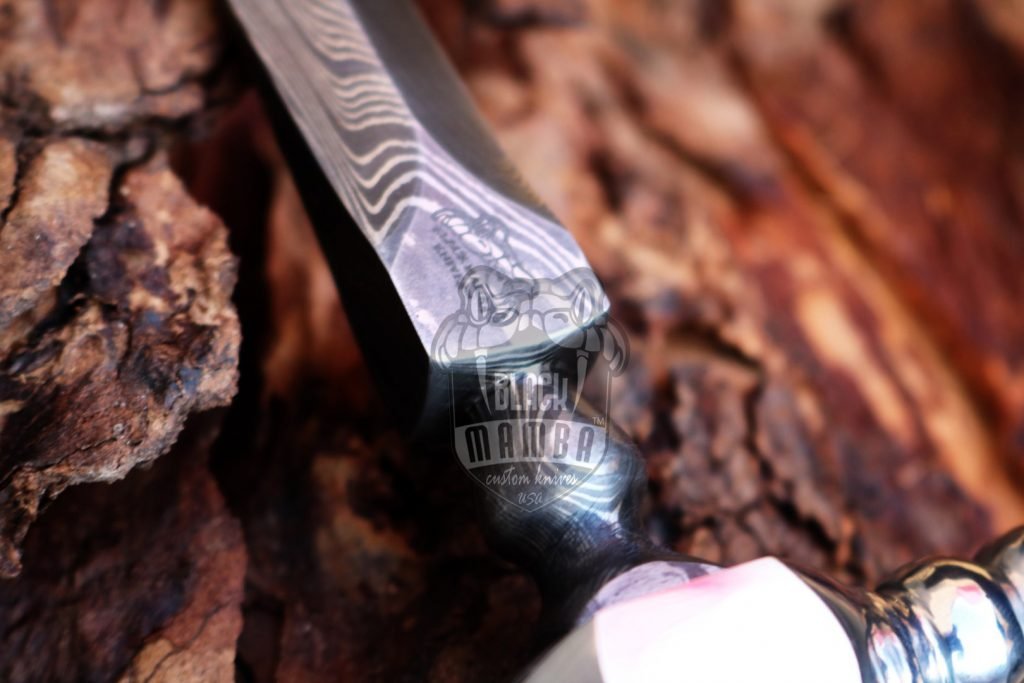 Bmk-639 Damascus Stiletto Knife 15 Inches long Damascus Steel dagger blade Black mamba knives USA Made - Image 7