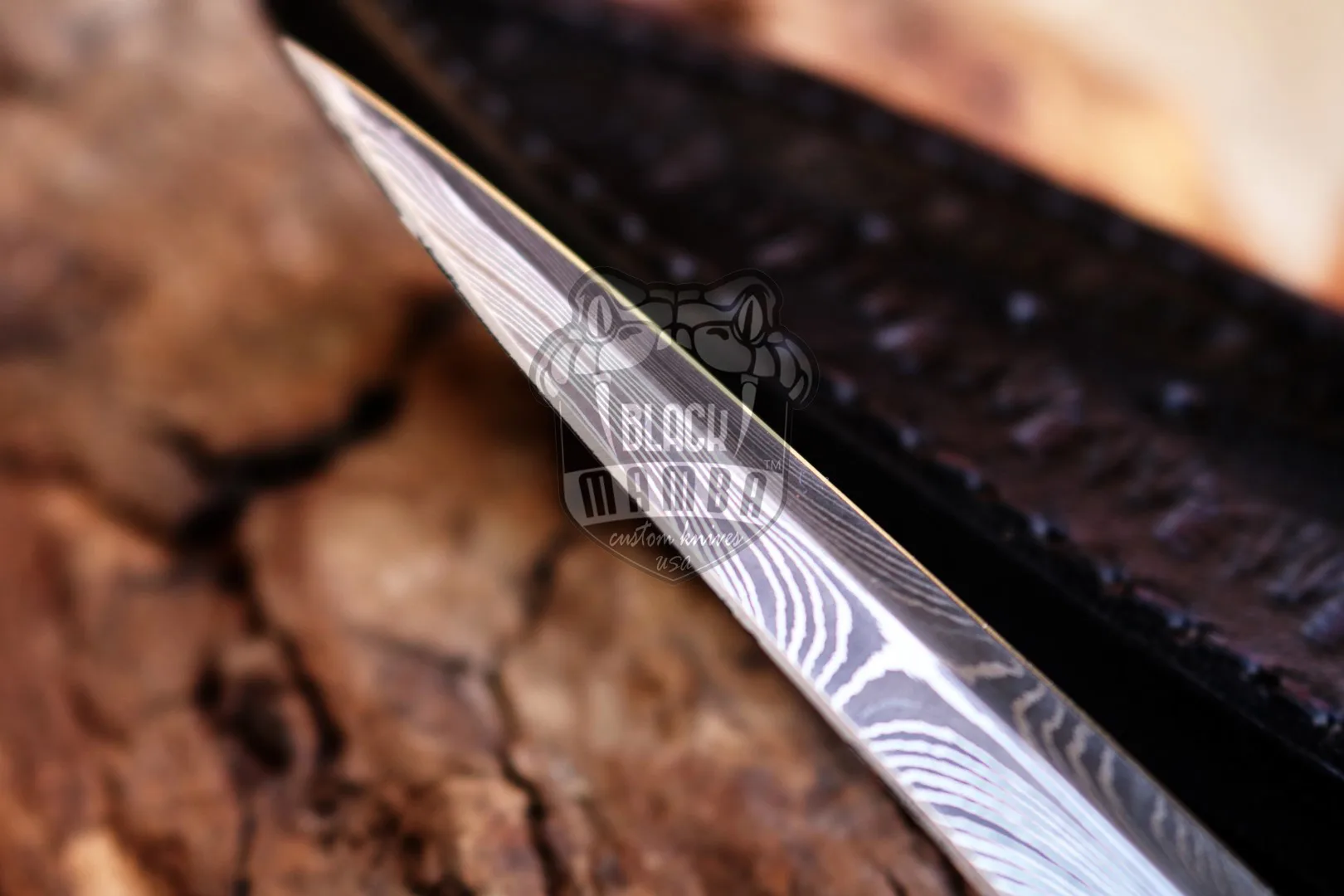 Slimline Stiletto – Damascus Dagger, 15″ Overall | BMK-639 - view 3