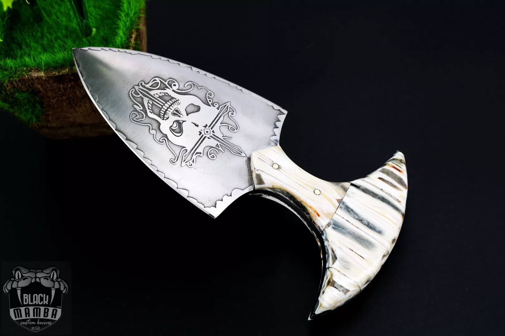 Kippah - D2 Push Dagger, 4″ Blade