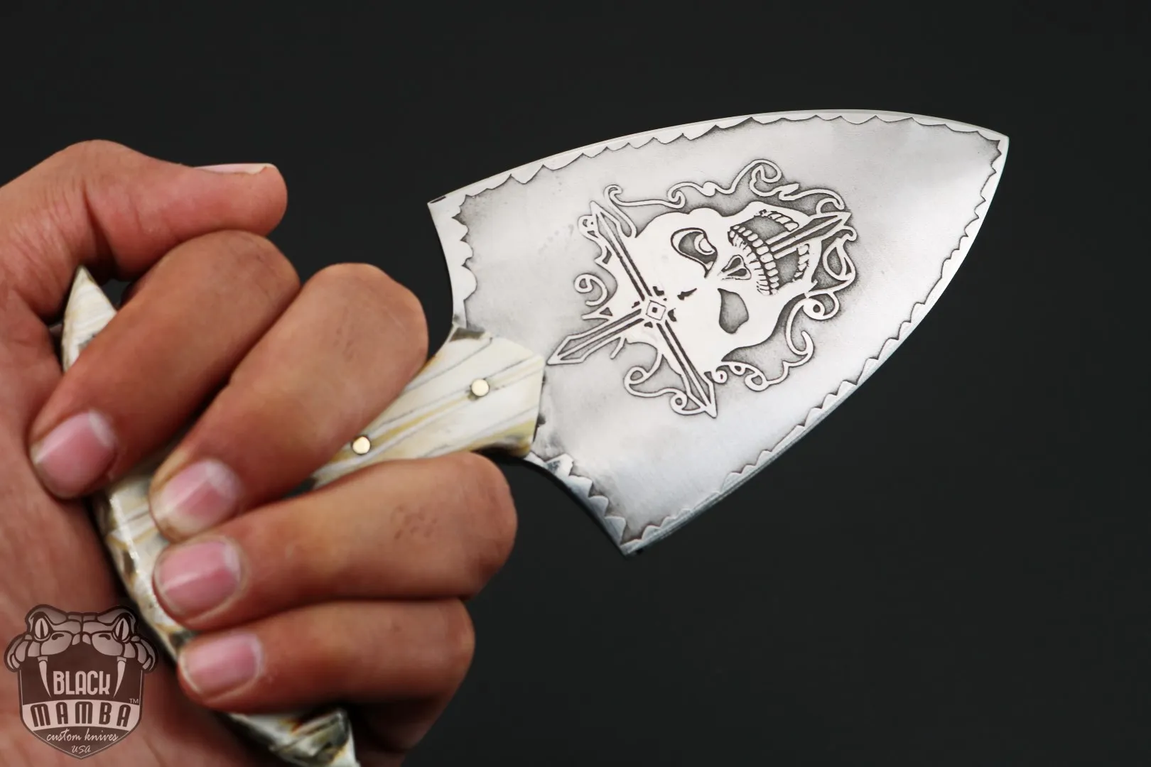 Kippah - D2 Push Dagger, 4″ Blade - view 13
